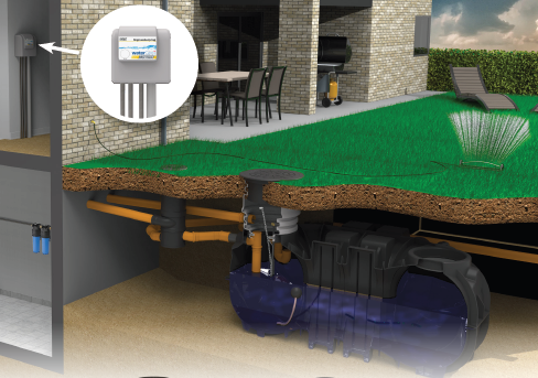 Husanlæg Multimat 5,0m3 tank og Wff100 filter